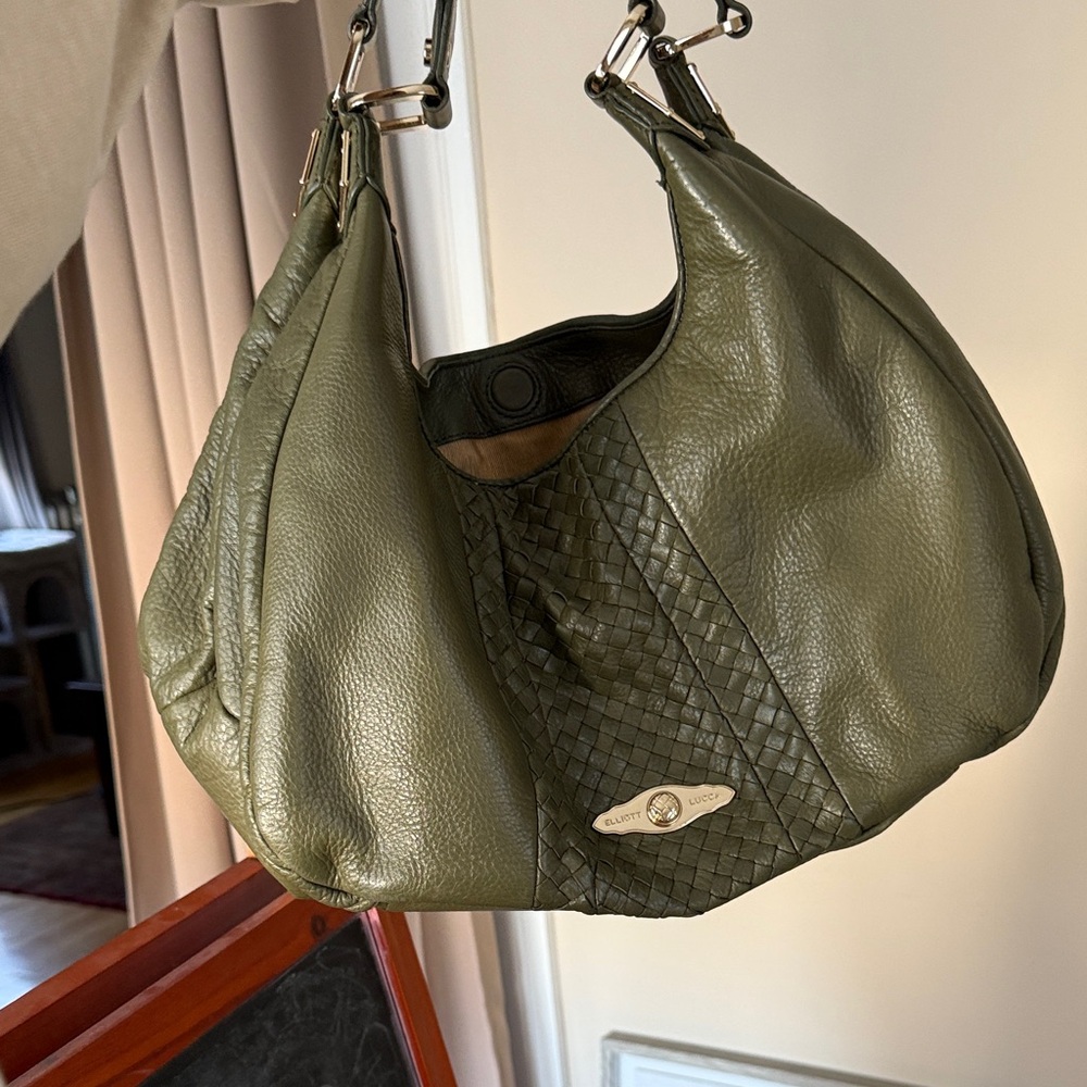 Elliott Lucca Olive Green Hobo Bag